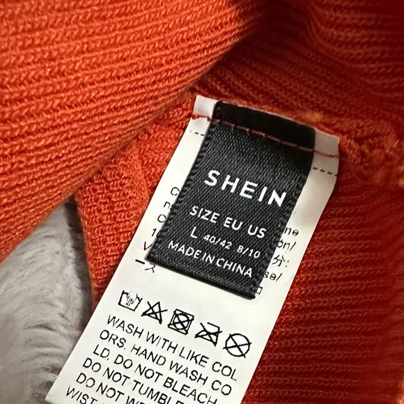 Women's Knit Bralette & Short Set - Orange - Picture 3 of 3